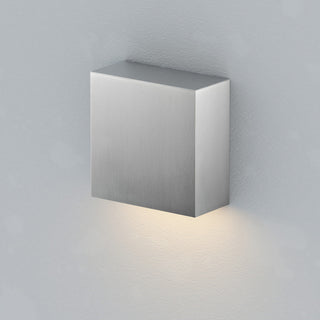 ET2 E23222 Cubed 6" Tall LED Wall Sconce - Satin Aluminum