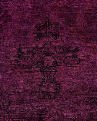 Vibrance, One-of-a-Kind Hand-Knotted Area Rug Purple, 5'0"x8'7"