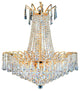 Artistry Lighting Victoria Drop Collection Crystal Chandelier, Gold, 16"x16"