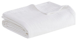 Clean Spaces Gauze 100% Cotton Lightweight Blanket, Charcoal