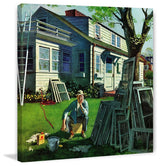 "Window Screens" Painting Print on Canvas by Thornton Utz