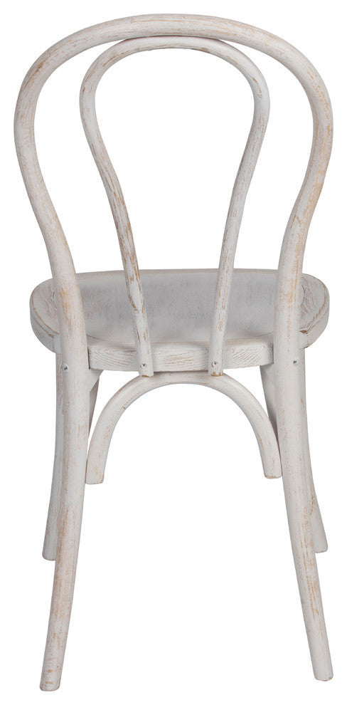 Cafe Bentwood Parisian Dining Chair, Set of 2, White Washed