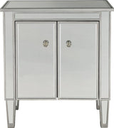 Stylish Silver Modern Nightstand