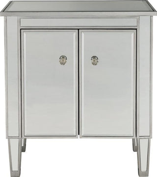 Stylish Silver Modern Nightstand