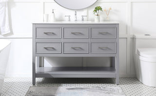 Home Living 48" Single Bathroom Vanity, Gray