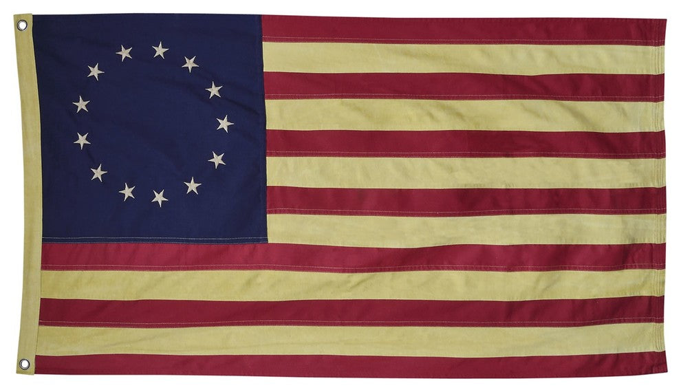Aged Betsy Ross Flag, 58"