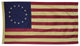 Aged Betsy Ross Flag, 58"