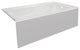 Valley Acrylic Above Floor Rough In pSTARK Acrylic Multi-Layered Bath Tub 72", W