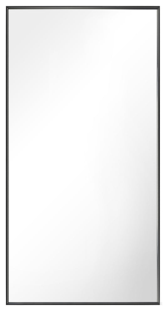 Rectangle Metal Framed Full Length Mirror, 58"x30"