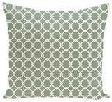 Link Lock Geometric Print Pillow, Dusty Miller, 18"x18"
