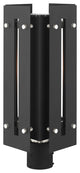 Livex Utrecht 1 Light Black/Brushed Nickel Large Outdoor Post Top Lantern
