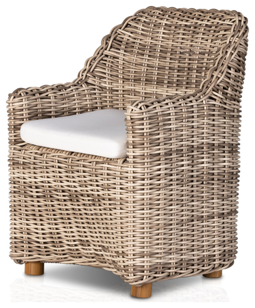 Messina Outdoor Dining Armchair-Natural