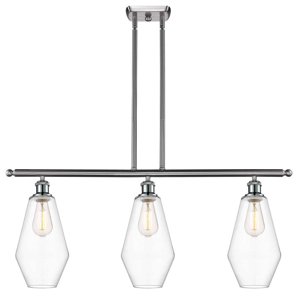 Innovations 516-3I-SN-G652-7 3-Light Island Light, Brushed Satin Nickel