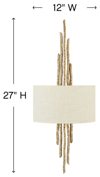 Fredrick Ramond Spyre Two Light Sconce, Champagne Gold