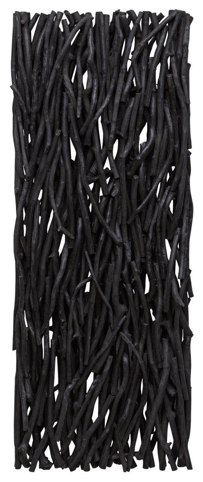 Uttermost Gathered Teak Black Wood Wall Decor