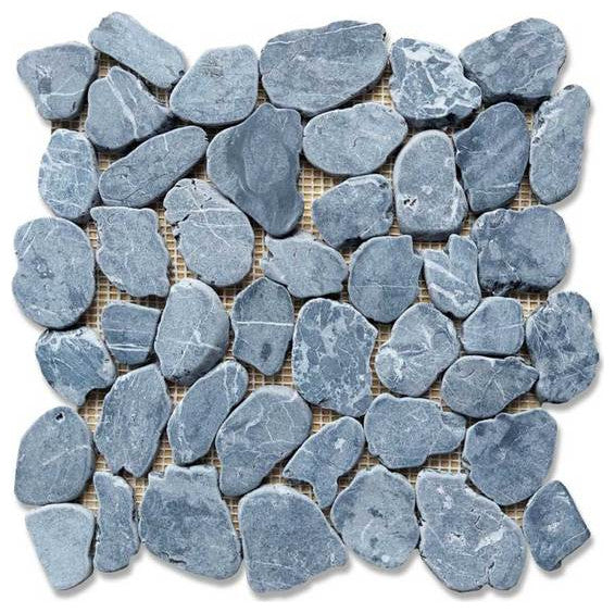 Mosaics Pebble Marble, Blue Marble