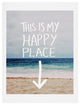 Deny Designs Leah Flores Happy Place X Beach Art Print