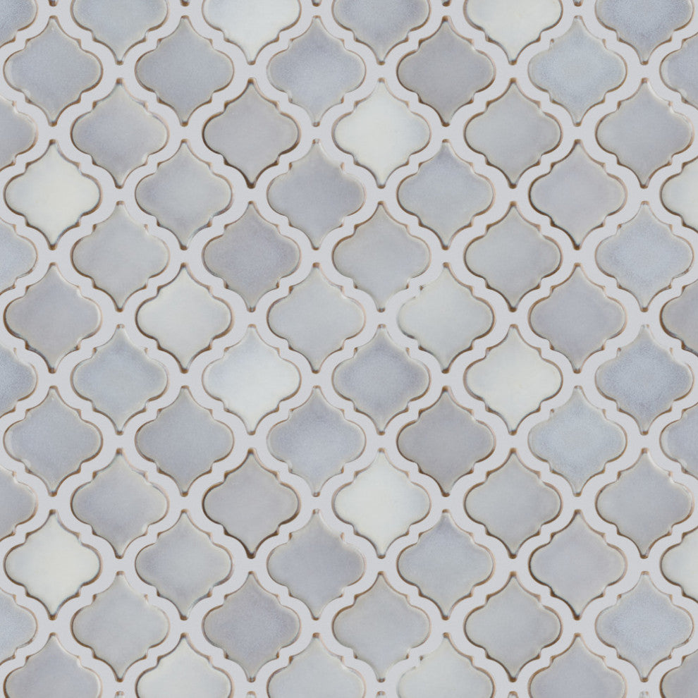 Hudson Tangier Mosaic Floor and Wall Tile, Grey Eye