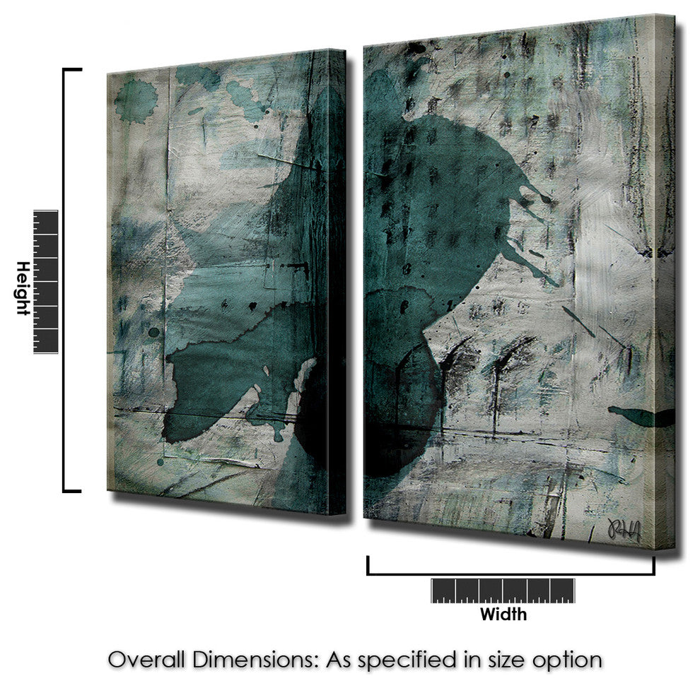 INKD XXVIII Canvas Art, 2-Piece Set, 40"x20"