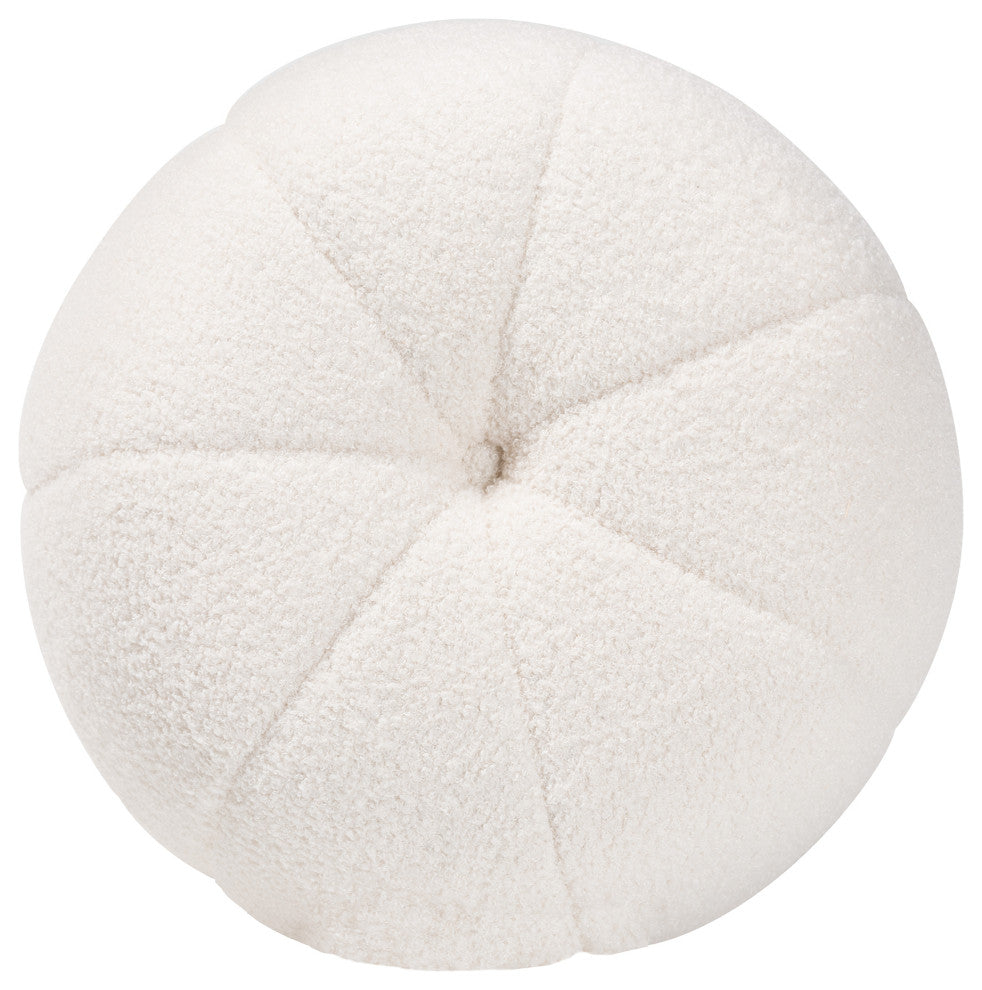 Lia Ivory Boucle Ottoman