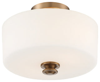 Travis 2 Light Vibrant Gold Ceiling Mount