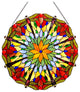 HAWKERS Tiffany-glass Dragonfly Window Panel 24inches