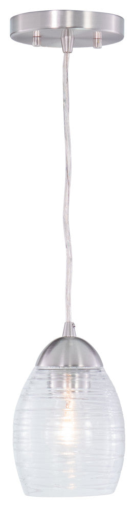 Isley 5" Mini Pendant Satin Nickel