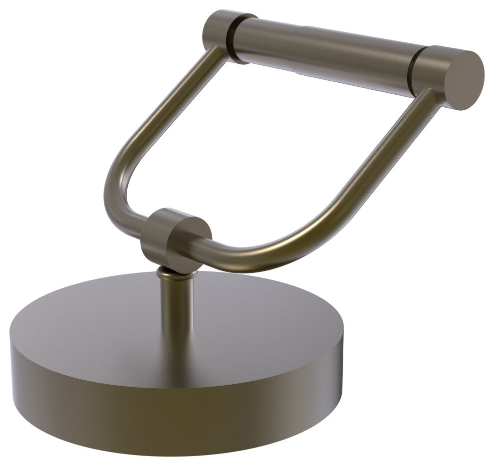 Vanity Top Toilet Tissue Holder, Antique Brass