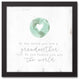 To Us You are the World Grandma 12x12 Black Framed Canvas
