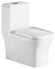 Fine Fixtures Dual-Flush Elongated One-Piece Toilet with High Efficiency Flush