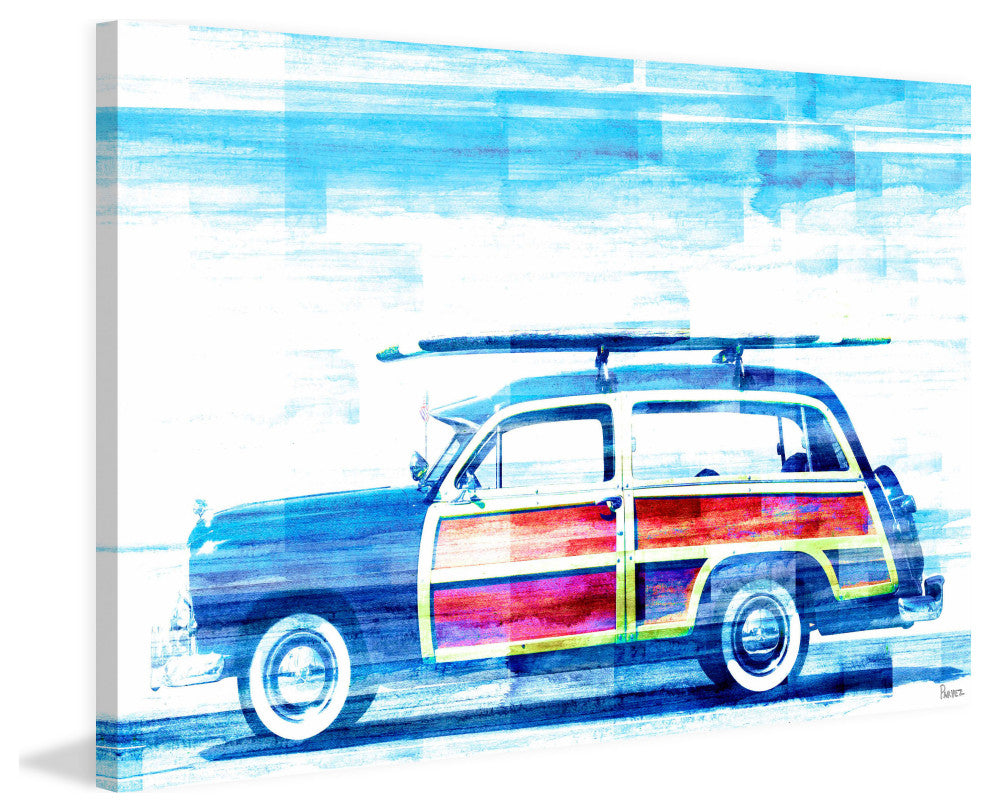 "Surf Day" Fine Art Canvas Print, 24"x16"
