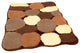 Non Slip Washable Bathroom Rug, Stone, Nutbrown, Extra Large
