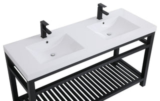 Home Living 22" Modern Black-Light Bathroom Vanity