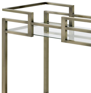 Close-up of top frame/shelf on white background.