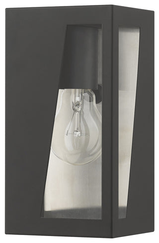 Livex Lighting Forsyth 1-Light Black Outdoor Small Wall Lantern