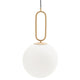 Vidalite Frosted Globe Pendant, Gold