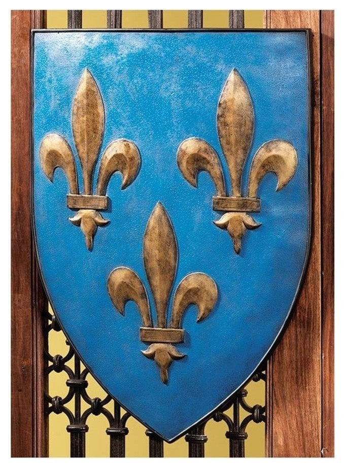 Fleur De Lis Shield Plaque
