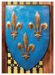 Fleur De Lis Shield Plaque
