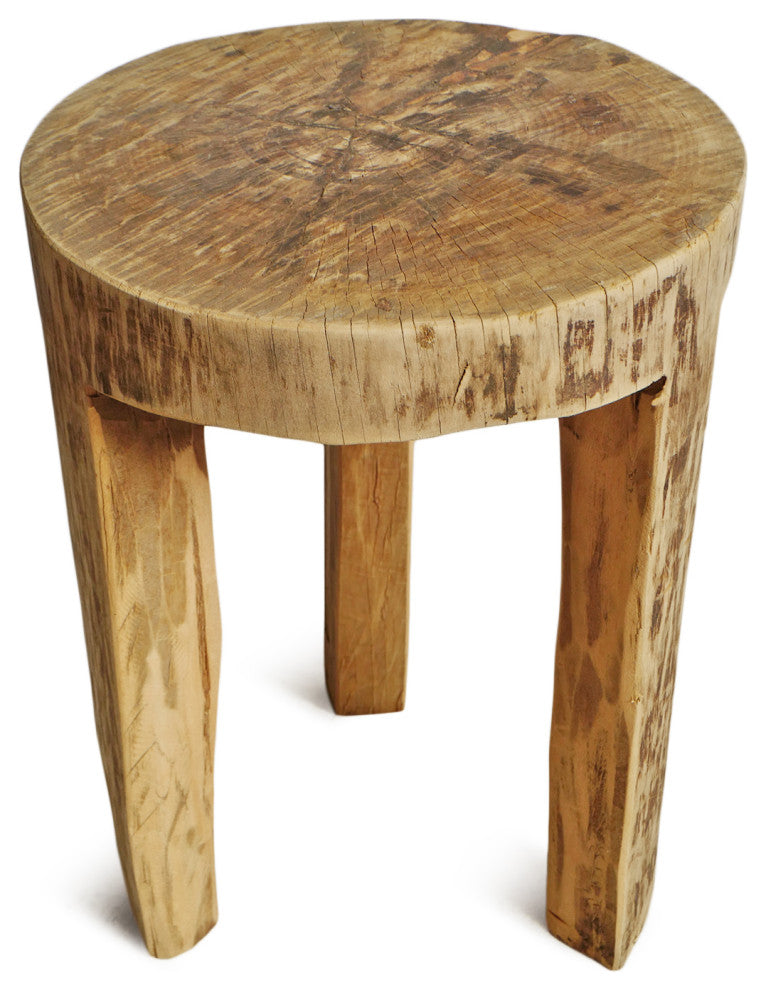 Rustic Naga Three Leg Wood Table 3