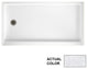 Swan 60x32x4 Solid Surface Shower Base, Left Drain, Ice