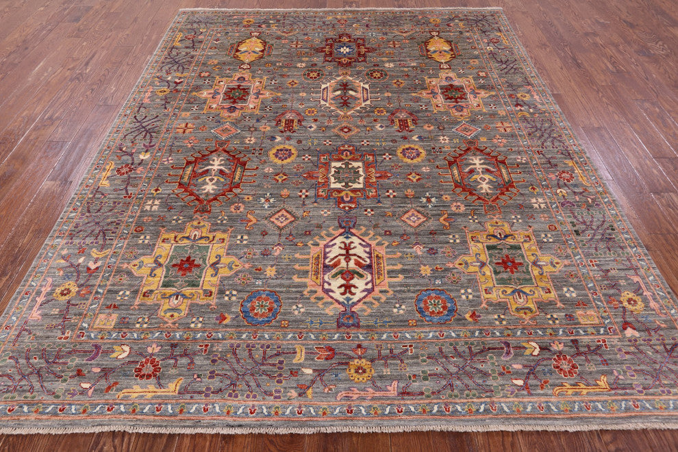 8' 1" X 9' 8" Persian Hand Knotted Wool Rug - Q12443