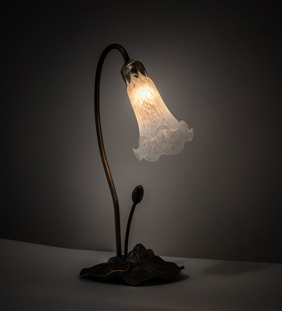 Meyda Lighting 13730 16" High White Pond Lily Accent Lamp