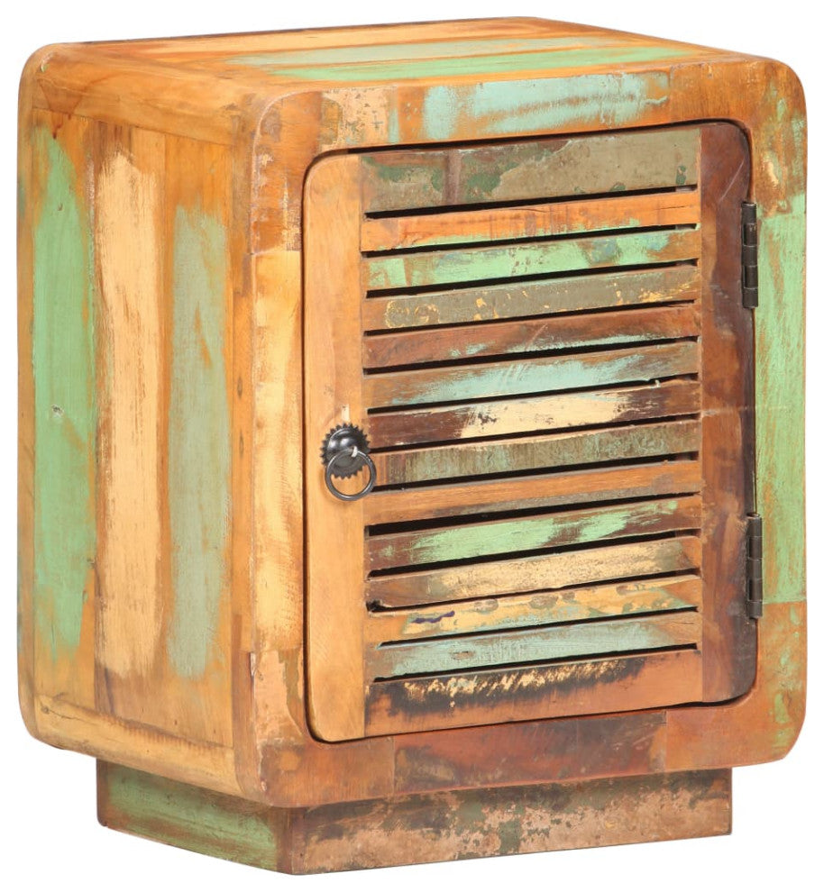 vidaXL Nightstand Storage Bedside Cabinet Nightstand Solid Reclaimed Wood
