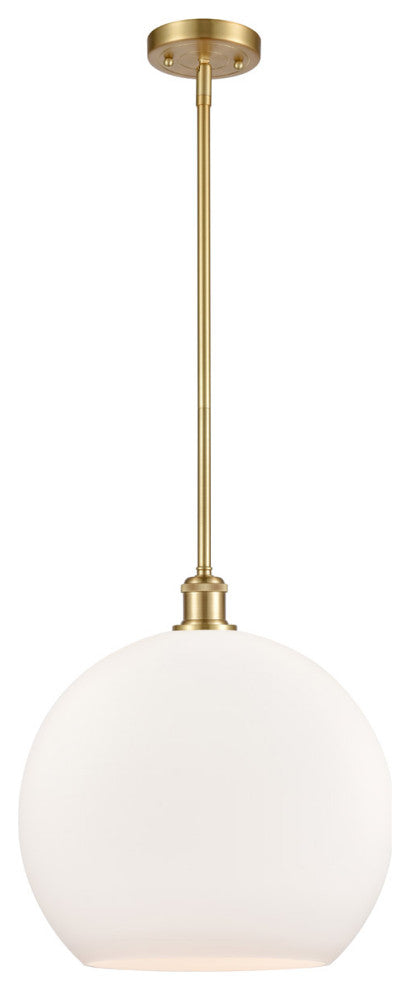 Innovations 516-1S-SG-G121-14-LED 1-Light Pendant, Satin Gold