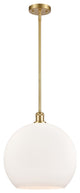 Innovations 516-1S-SG-G121-14-LED 1-Light Pendant, Satin Gold