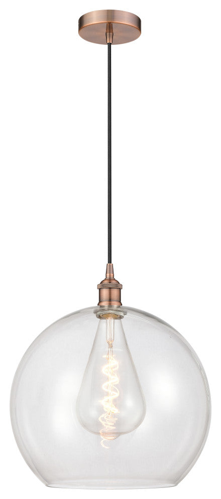 Innovations 616-1P-AC-G122-14 1-Light Pendant, Antique Copper