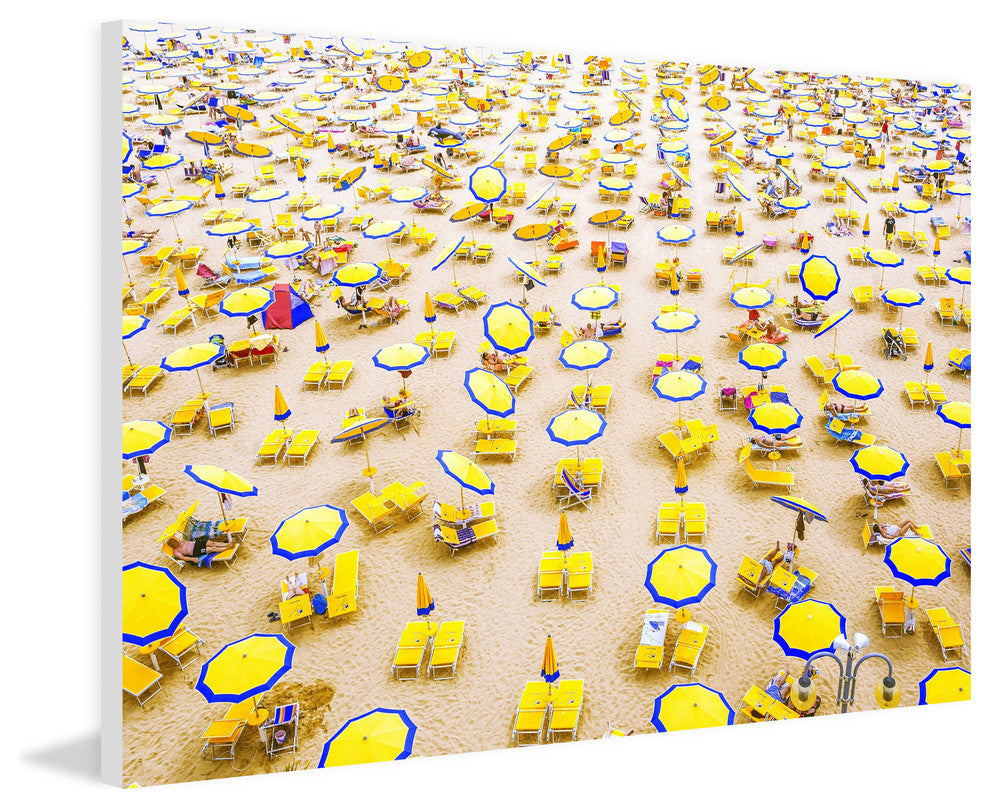 Yellow Umbrellas Print on Canvas, 114x76 cm