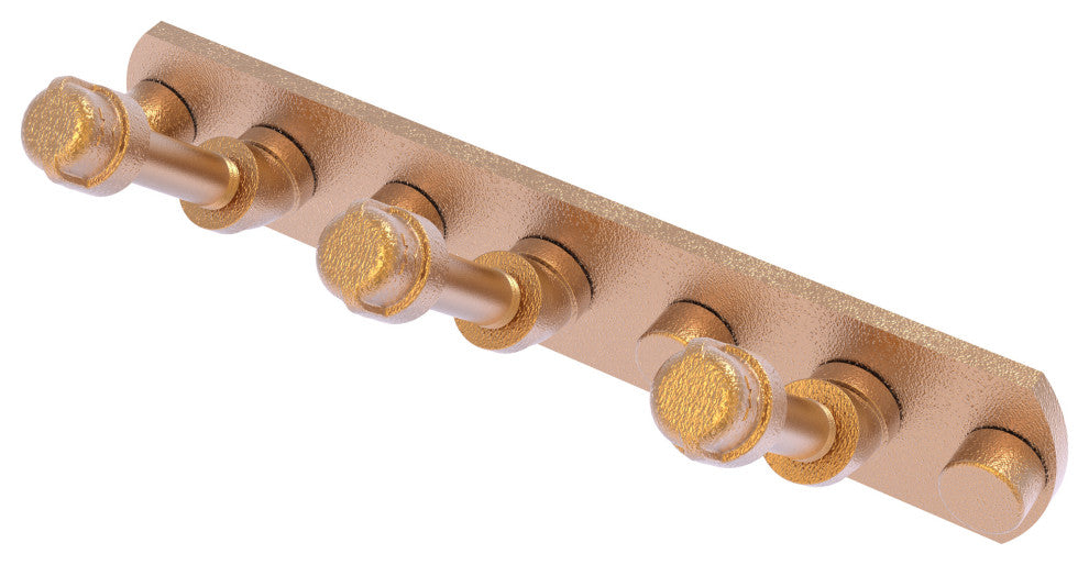 Pipeline 3 Position Multi Hook, Brushed Bronze