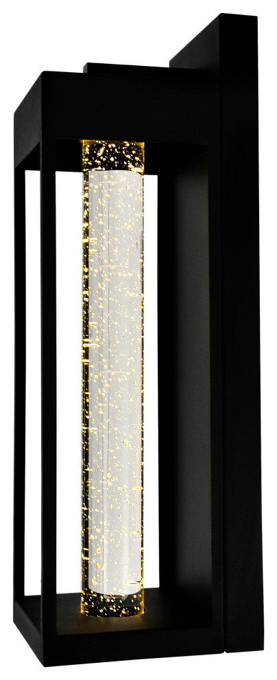 Rochester LED Integrated Black Outdoor Wall Light, 19 Inches