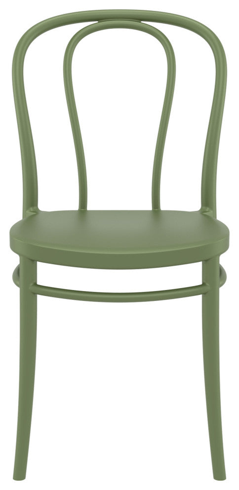 Victor Resin Outdoor Chair Olive Green, Set of 2